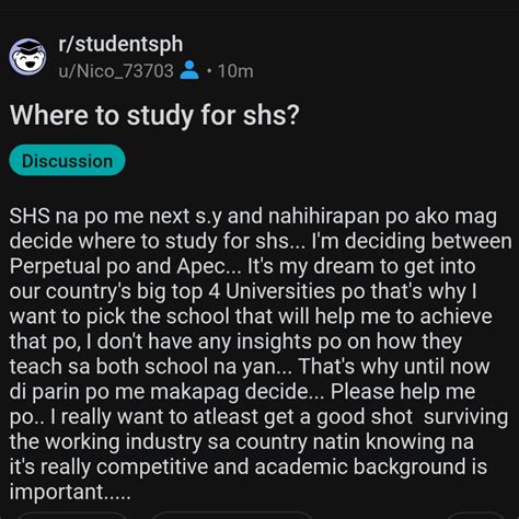 lsgh shs interview and exam : r/CollegeAdmissionsPH 